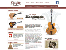 Tablet Screenshot of knight-guitars.com